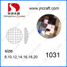 Extravagante Pedra 12mm Claro Rodada Extravagante Plano de Vidro de Volta Pedra para o Vestido Bordado Pedra Cristais Fábrica China